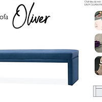 Ghế đôn dài Oliver 1.5m Easy-Clean Navy Jang In 1701700001-02
