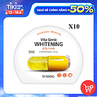 Combo 10 Mặt Nạ BNBG Dưỡng Trắng Da Vita Genic Whitening Jelly Mask 30ml x10