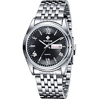 WWOOR Fashion Casual Analog Quartz Watch Business Waterproof Stainless Steel Watches Men Calendar Wristwatch