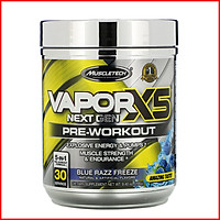 Thực phẩm bổ sung Pre-Workout Vapor X5 của MuscleTech - Hỗ trợ tăng sức mạnh, sức bền, tăng sự tập trung tỉnh táo cho người tập luyện thể hình và thể thao – có 2 mùi để chọn lựa -Thương hiệu MuslceTech USA - 30 lần dùng