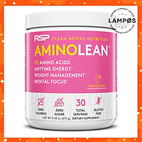 RSP Amino Lean, Pre-Workout Hoàn Chỉnh Cho Nam và Nữ, với EAA Phục Hồi Năng Lượng & L-Carnitine Hỗ Trợ Đốt Mỡ, Caffeine Giúp Tỉnh Táo Tập Trung (30 Lần dùng)