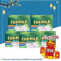 Combo 5 hộp Cốm lợi sữa Curmilk 100 gói DK Pharma