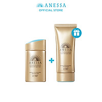 Kem chống nắng dạng sữa dưỡng da bảo vệ hoàn hảo Anessa Perfect UV Skincare Milk SPF 50+ PA++++ 60ml tặng Kem chống nắng dạng gel Anessa Perfect UV Sunscreen Skincare Gel 90g