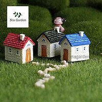 Phụ kiện tiểu cảnh nhà Châu Âu cổ trang trí terrarium, chậu cây cảnh - PKTC
