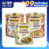Combo 3 hộp Hạt nêm Massel Classic Powder Gà, Bò, Rau 100% (168g x 3) - Nhập khẩu Australia