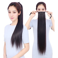 Tóc giả buộc thẳng 60cm, tóc cột giả, buộc tóc giả D13L