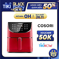 NỒI CHIÊN KHÔNG DẦU ĐIỆN TỬ COSORI (AIR FRYER) 5.8 Qt / 5.5 LÍT- HÀNG CHÍNH HÃNG- MÀU ĐỎ