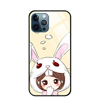 Ốp Lưng Kính Cường Lực Cho Điện Thoại IPHONE 12 PRO MAX - 0043 COUPLEGIRL05 - Hàng Chính Hãng