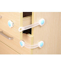 Bộ 2 Khóa Nhựa Dẻo Siêu Bền Khóa Tủ Lạnh, Khóa Ngăn Kéo An Toàn Cho Bé SOLANO HKTL