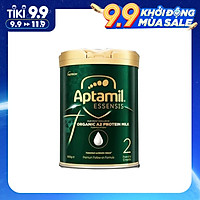 Sữa công thức hữu cơ APTAMIL ESSENSIS ORGANIC A2 PROTEIN MILK PREMIUM FOLLOW-ON FORMULA 900g (Số 2 cho bé từ 6-12 tháng tuổi)