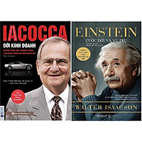 Combo Bài Học Thành Công Từ Những Con Người Đặc Biệt ( Iacocca - Đời Kinh Doanh + Einstein - Cuộc Đời Và Vũ Trụ ) tặng kèm bookmark Sáng Tạo