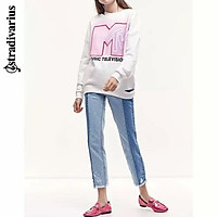 Áo Stra newtag size S bé nhất nha c.e vải nỉ mềm mịn cực nha. Fom rộng nên các c mặc size M bon chen là hợp lý nhất