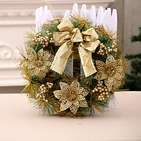 Christmas Door Decoration Hotel Restaurant Simulation Christmas Wreath Garland Mall Decor