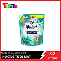 Nước Xả Làm Mềm Vải Comfort Giữ Màu & Bền Vải Hương Tươi Mát Ngăn Ngừa Mùi Hôi 3.8L