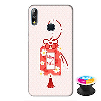 Ốp lưng điện thoại Asus Zenfone Max Pro M2 hình Thẻ Bài May Mắn tặng kèm giá đỡ điện thoại iCase xinh xắn - Hàng chính hãng