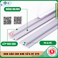 Cuộn Ron Dán Che Khe Cửa - Chân Cửa - Khung Cửa HT SYS Chống Bụi, Ngăn Côn Trùng, Chống Ồn, Chống Thoát Nhiệt Điều Hòa, Chống Va Đập Cửa - Mẫu Cải Tiến 2021 ( Hàng Chính Hãng )