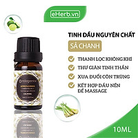 Tinh Dầu Sả Chanh Nguyên Chất Giúp Đuổi Muỗi, Thơm Phòng, Giảm Stress MILAGANICS 10ml (Chai)