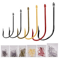150 Pcs/set Fish Hook Lure Soft Baits Crank Narrow Abdomen Straight Handle Hook