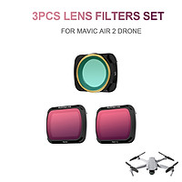 for DJI Mavic Air 2 Drone 3pcs Lens Filter Set CPL ND8 ND16 Filter Combo Multi-coated Filters Camera Lens