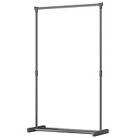 Simple Steel Rod Houseware Portable Closet Hanging Clothes Garment Rack Organizer Adjustable Dual Bars Indoor Hanger