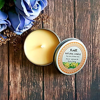 Nến Thơm Thiên Nhiên Ngọc Lan Hộp Thiếc Ecolife Tặng 1 Sticker Ốc sên