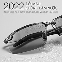 KÍNH RÂM KÍNH MÁT NAM ĐỔI MÀU PHÂN CỰC - Tặng kèm Khăn lau + Hộp đựng
