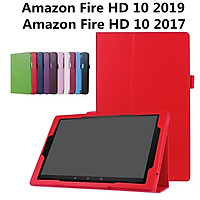 Bao Da Máy Tính Bảng Pu Nắp Gập Tích Hợp Giá Đỡ Thông Minh Cho Dành cho Amazon Fire Hd 10 2019 2017