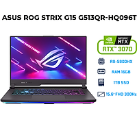 Laptop Asus ROG Strix G15 G513QR-HQ096T (AMD R9-5900HX/ 16GB (8x2) DDR4 3200MHz/ 1TB SSD PCIE G3X4/ RTX 3070 8GB GDDR6/ 15.6 FHD, IPS Non-Glare, 300Hz/3ms/ Win10) - Hàng Chính Hãng