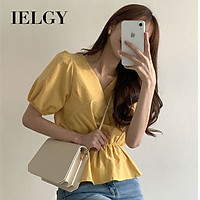 Áo Kiểu Thời Trang Cổ Chữ V Phong Cách Hàn Quốc