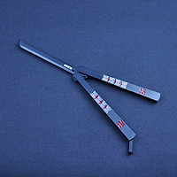 Portable Zinc Alloy No Edge Butterfly Style Dull Blade Knife Training