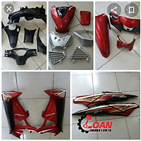 DÀN ÁO DÀNH CHO XE HONDA FUTURE NEO MÀU ĐEN ĐỎ KHÔNG FI LUÔN TEM