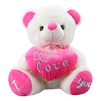 Thú Nhồi Bông Gấu Ngồi Ôm Tim Thanh Trà - I Love You (Mẫu Ngẫu Nhiên)
