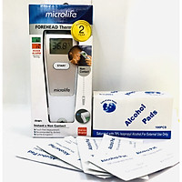 Nhiệt kế hồng ngoại đo trán chính hãng Microlife FR1MF1 tặng 100 miếng bông tẩm cồn sát khuẩn