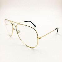 Men Women Fashion Large Frame Retro Flat Sunglasses
