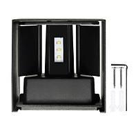 Outdoor Wall Light Up and Down Lights Aluminum IP65 Waterproof Outdoor Wall Lamps Adjustable Light Angle Wall Sconce for