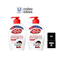 Combo 2 Nước Rửa Tay Lifebuoy Bảo Vệ Vượt Trội 10 Giúp Sạch Khuẩn Và Bảo Vệ Vượt Trội Khỏi 99.9% Vi Khuẩn Tốt Nhất Chai 450g