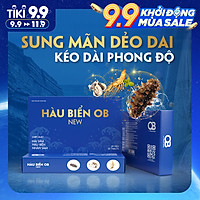 Hàu Biển OB New Tăng Cường Sinh Lý Nam, Bổ Thận Tráng Dương, Trị Xuất Tinh Sớm, Rối Loạn Cương Dương, Cải Thiện Tinh Trùng Yếu Ít(Hộp 20 viên)