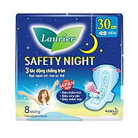 Băng Vệ Sinh Laurier Fresh & Free Đêm Siêu Chống Tràn 30 cm - 8 Miếng