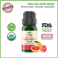 Tinh Dầu Bưởi Ngọt Nguyên Chất 24Care - Tinh Dầu Xông Thơm Phòng Giúp Giảm Căng Thẳng, Thư giãn, Đuổi Muỗi, Khử Mùi - Tinh dầu Sả Chanh/ Bạc Hà/ Cam Ngọt/ Oải hương/ Ngọc Lan Tây/ Tràm Trà/ Vỏ Quế