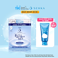 Mặt nạ ngăn ngừa lão hóa, giảm sạm nám và phục hồi độ ẩm cho da Senka Perfect AQua Rich - Luminous Moist Mask 23g