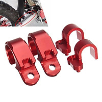 4x CNC Front & Rear Brake Line Hose Clamp Holder For Honda CRF250L/M 2012-2015