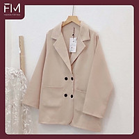 Áo Khoác Vest Blazer Nữ Tay Dài Màu Trơn Style Ulzzang Hàn Quốc (Freesize) - FM2TS012