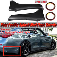 Rear Apron Cap Bumper lip Fender Mud Flaps Trim For 2014-2017 Infiniti Q50 S