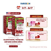 Combo 2 Hộp Viên uống giảm nám trắng da chống nắng Glutamax 1000 2X30 viên