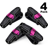 4 Packs Glasses Holders for Car Sun Visor Sunglasses Holder Clip Hanger Eyeglasses Mount