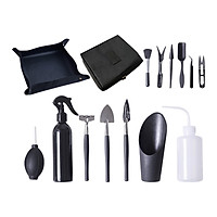 15PCS Garden Planting Tool Set Bonsai Succulent Transplanting Mini Planting Hand Tools for Indoor Miniature Fairy Garden