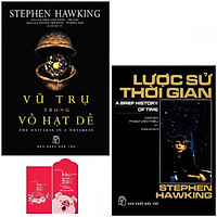 Combo Lược Sử Thời Gian và Vũ Trụ Trong Vỏ Hạt Dẻ (Tặng kèm lốc 3 lì xì heo tết 2019)