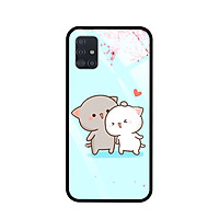 Ốp Lưng Điện Thoại SAMSUNG GALAXY A51 - Mặt Lưng Kính Cường Lực - 7871 CUTE15 - Hàng Chính Hãng