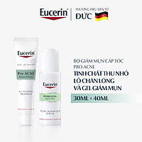 Combo Eucerin Giảm Mụn Sau 1 Tuần (Tinh Chất ProAcne Poreless 30ml & Gel AI Treatment 40ml)