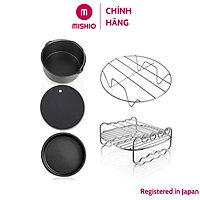 Phụ kiện khay Nồi Chiên Không Dầu Mishio MK217 loại 8 inch - Màu đen